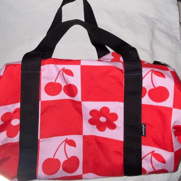 Society6 Red and Pink Cherry Travel Bag - Picture 1 of 8